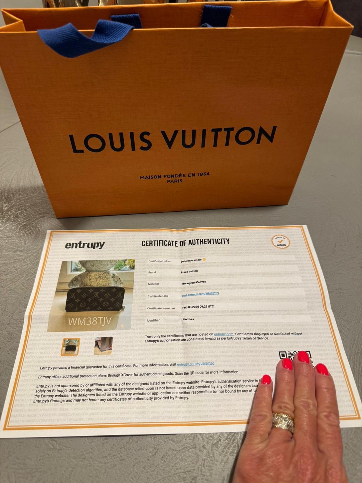 Portefeuille zippé Louis Vuitton en toile Monogram iconique – Image 4